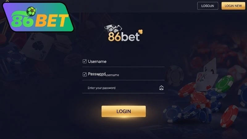 Giới thiệu quy trình đăng nhập 86bet