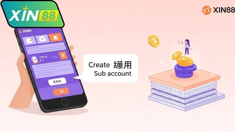 Hướng dẫn tạo tài khoản phụ trên Xin88